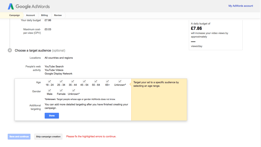 adwords-target-audience