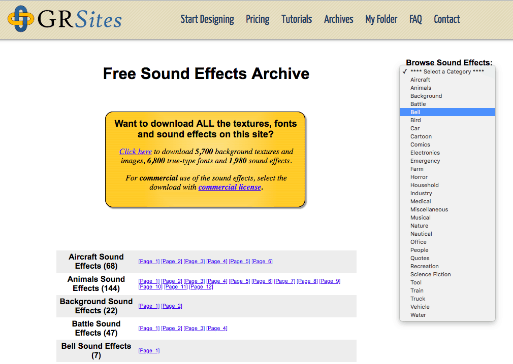 15 Awesome Free Sound Effects Sites Reviewed