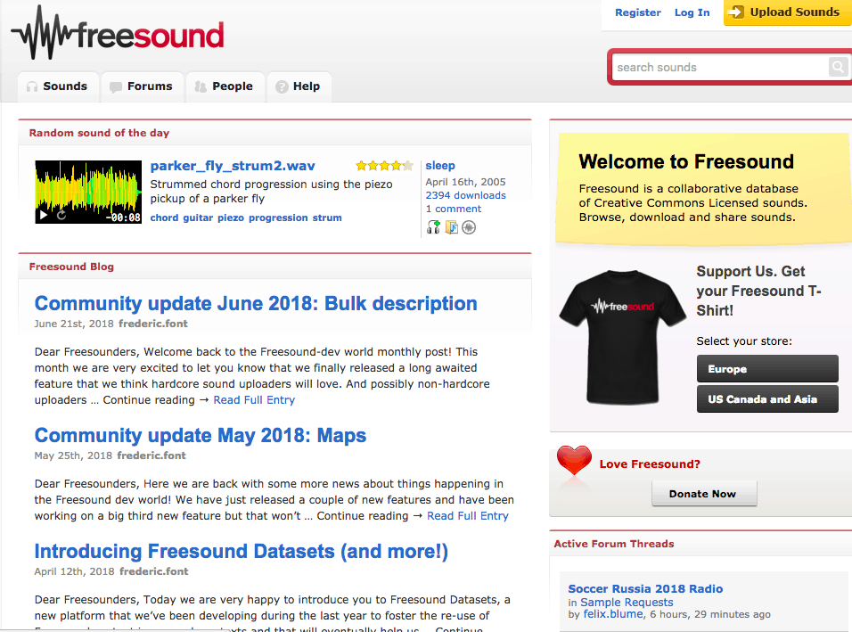 Freesound org