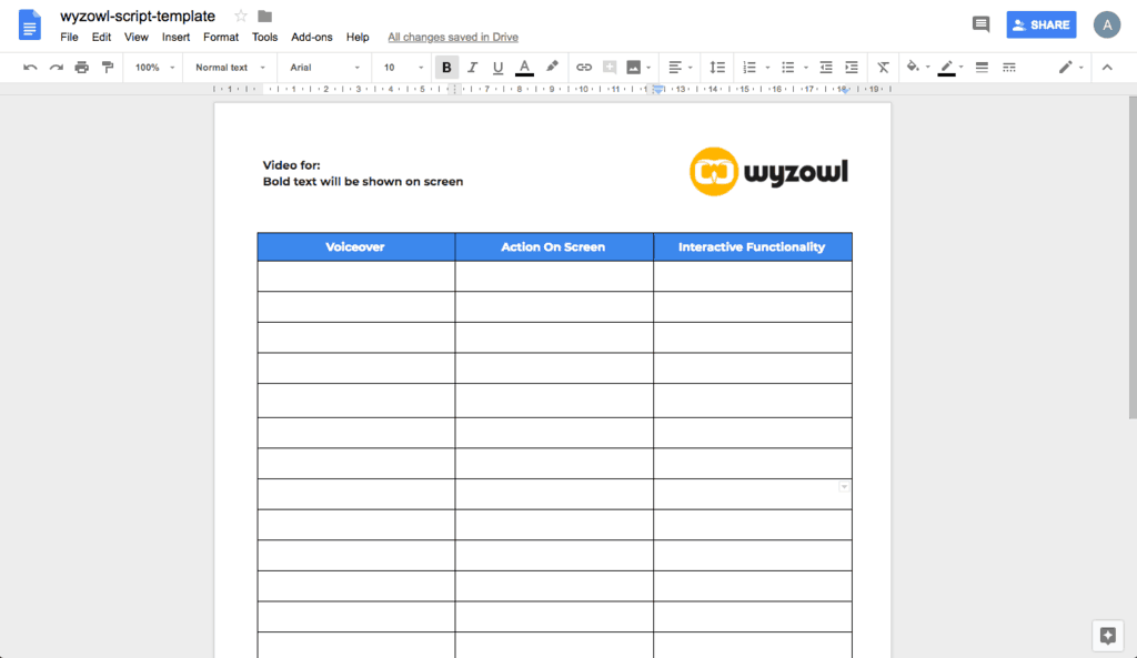 wyzowl-script-template