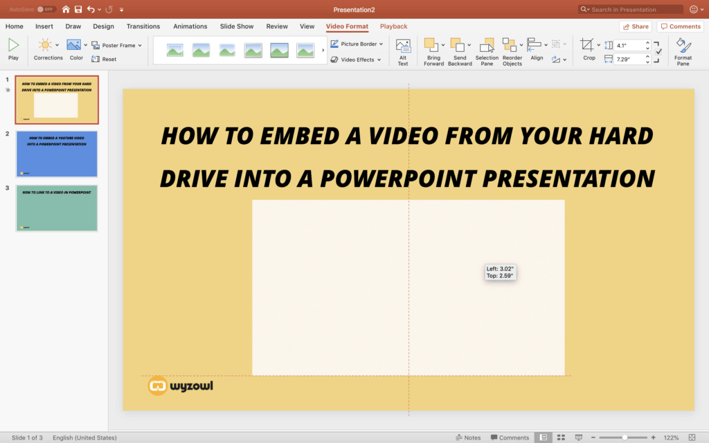 How to Embed a Video in Powerpoint (From Drive & YouTube) | Wyzowl