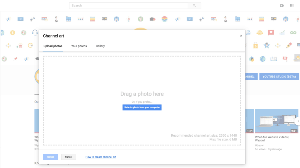 Youtube Banner Size And Dimensions Guide 21 Wyzowl