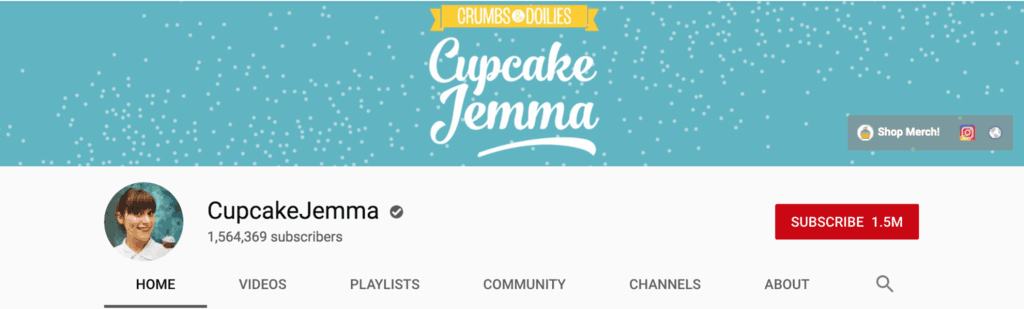 cupcake jemma youtube banner