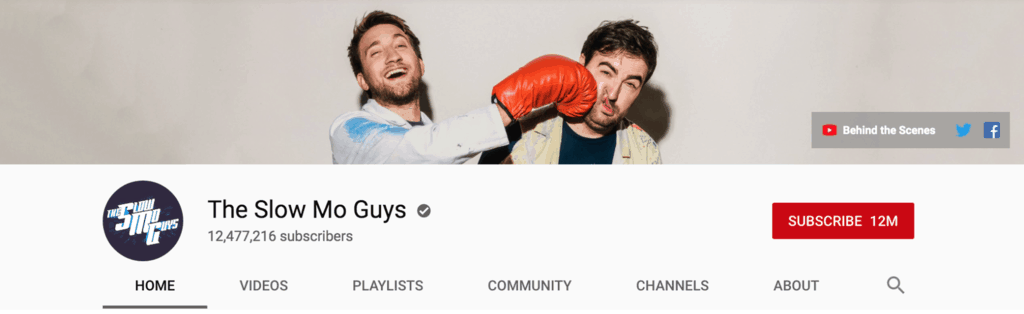 the slo mo guys youtube banner