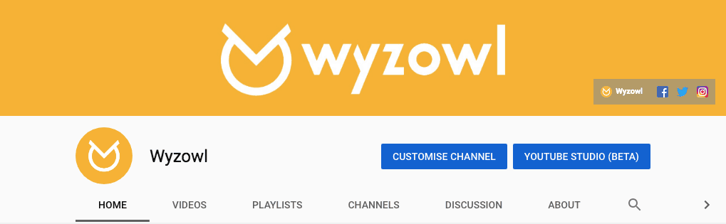 wyzowl youtube banner