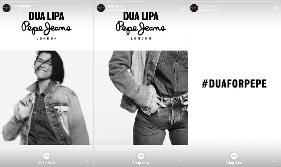 pepe jeans instagram ad