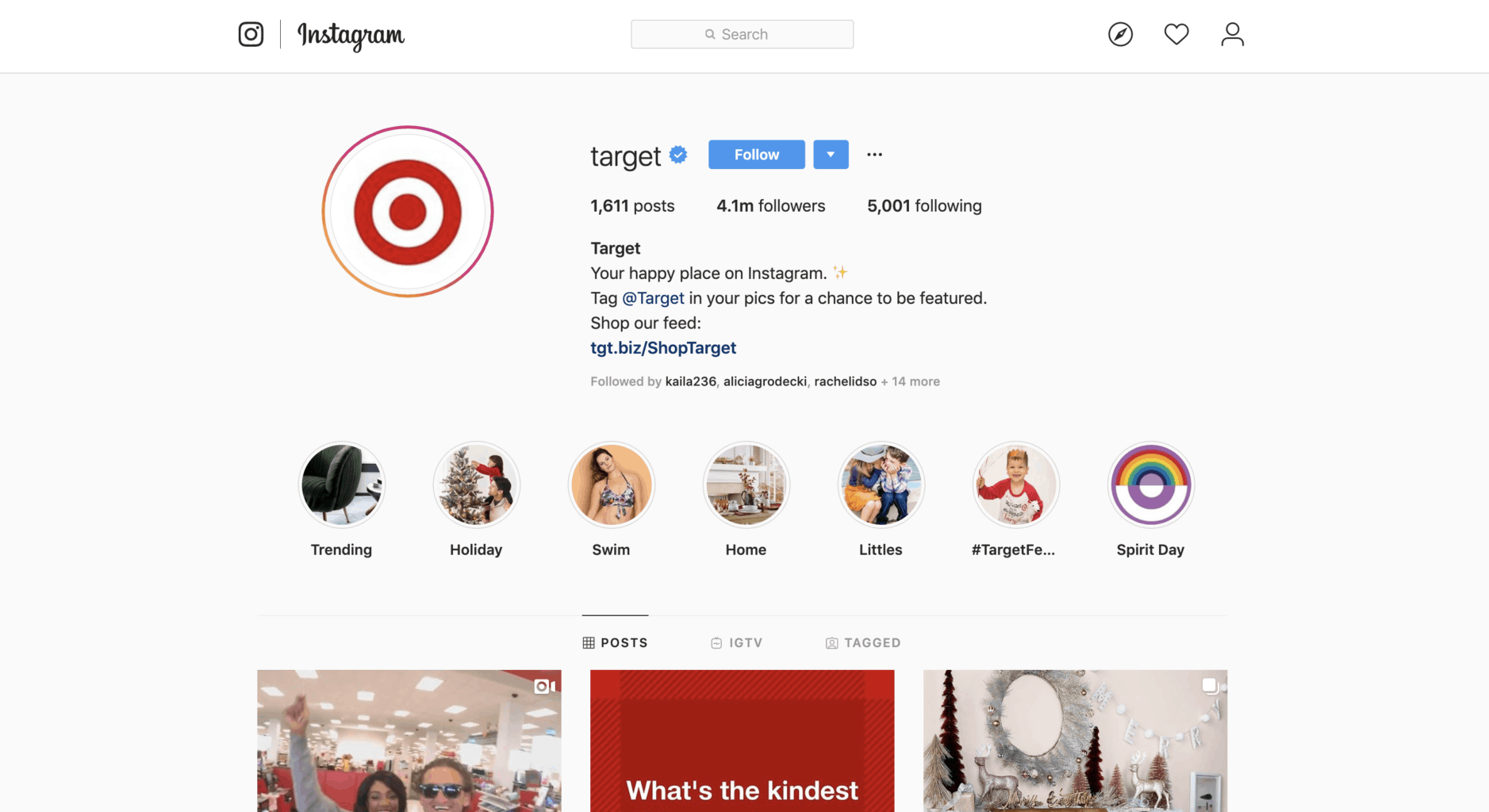 Target Instagram