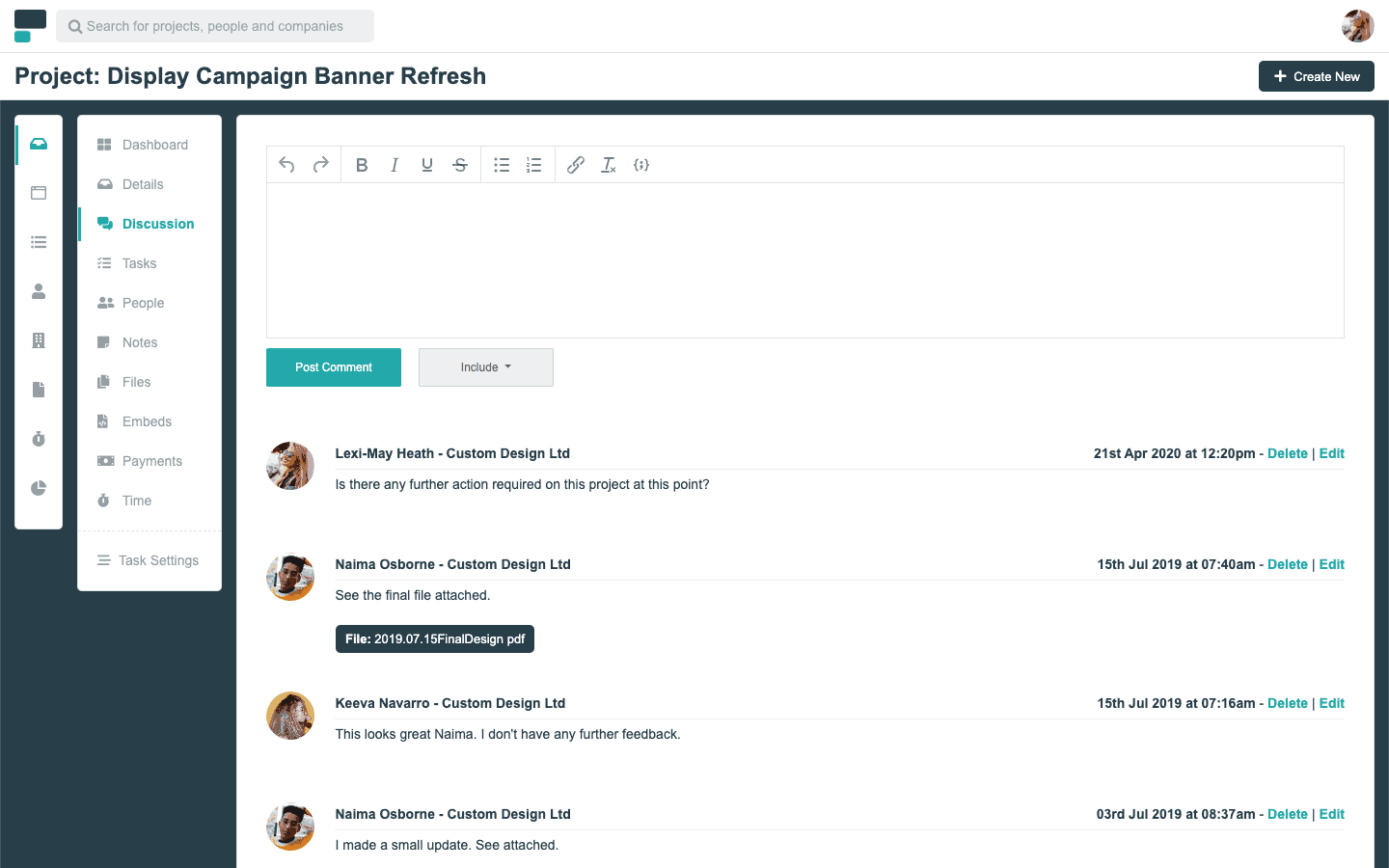 Project.co discussion
