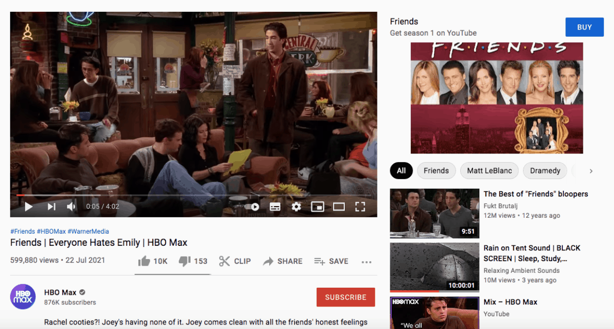 YouTube + HBO