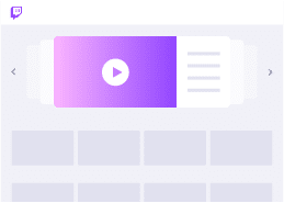 Twitch ad - homepage carousel