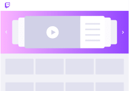 Twitch ad - homepage headliner