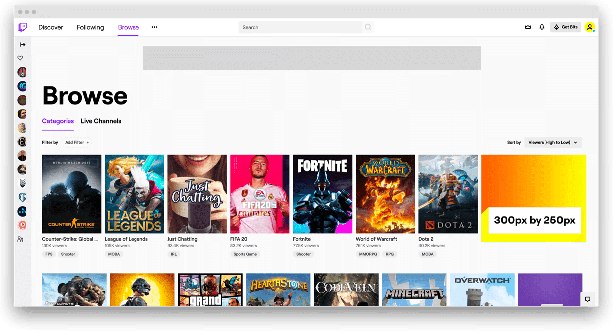 Twitch ad - medium rectangle
