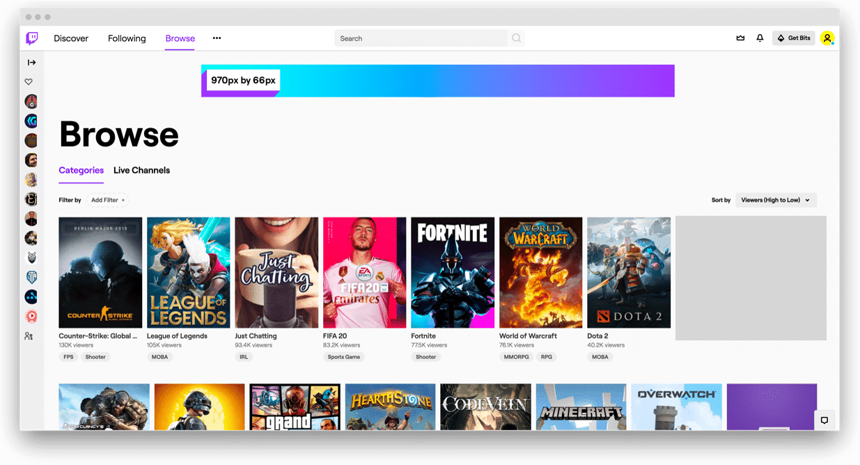 Twitch ad - super leaderboard