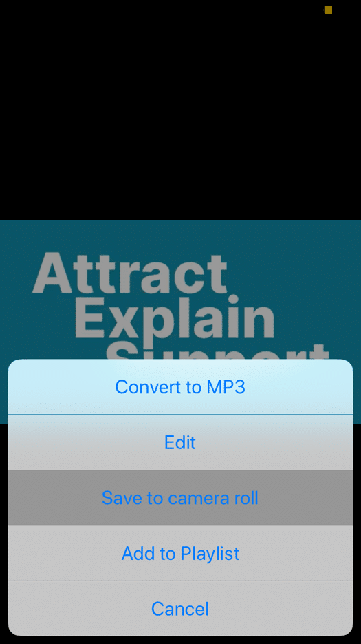 Save to camera roll