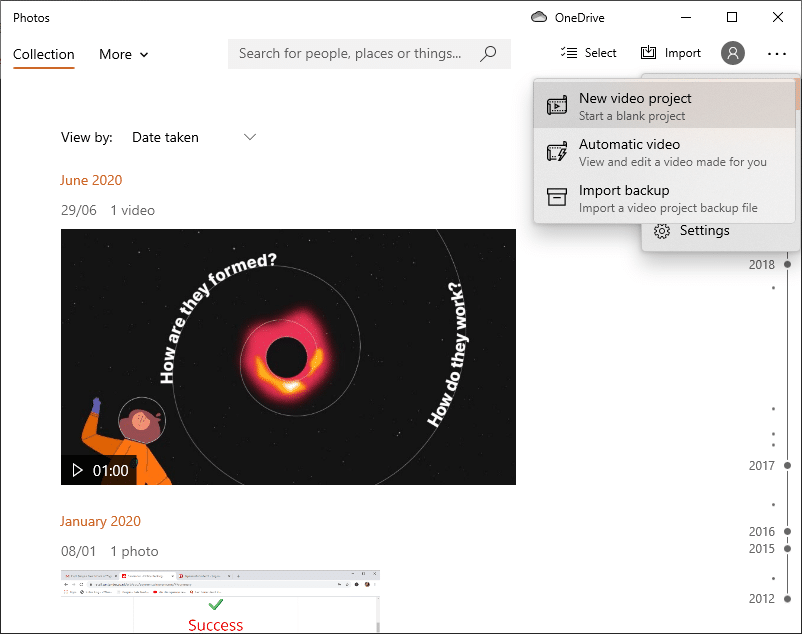 Windows Video Editor