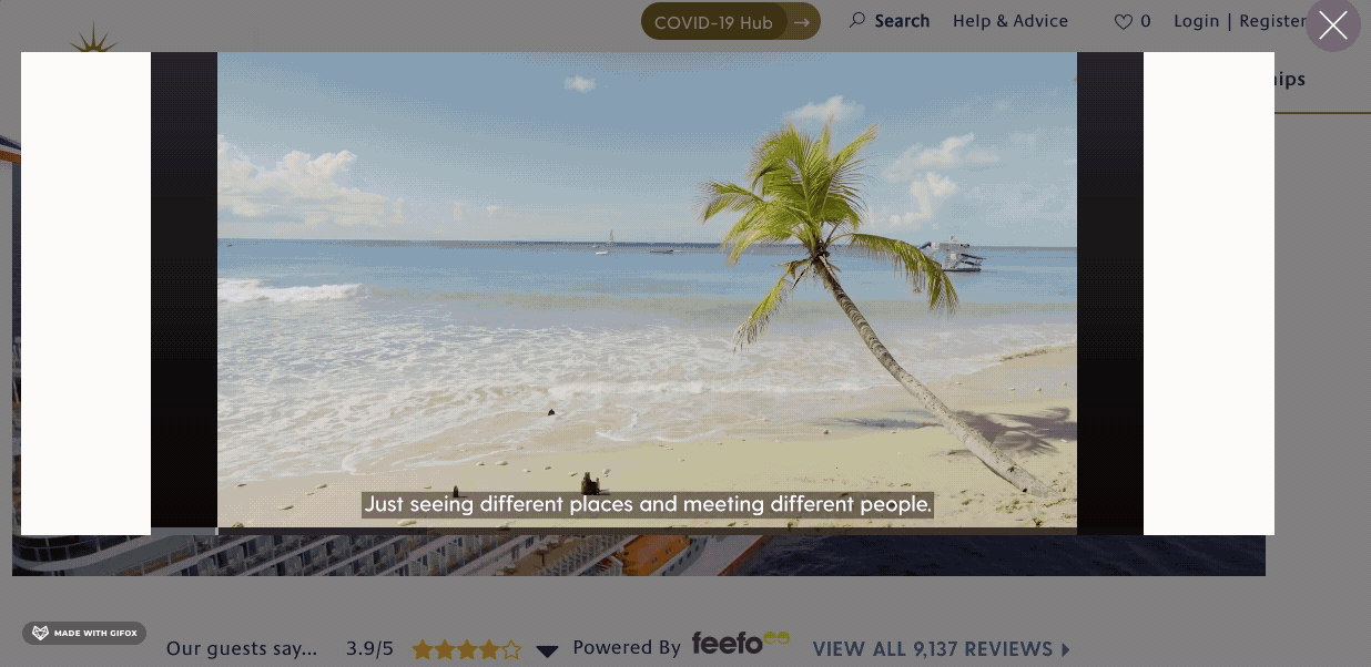 P&O landing page video