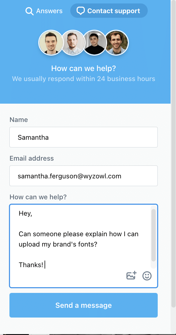 Snappa customer support