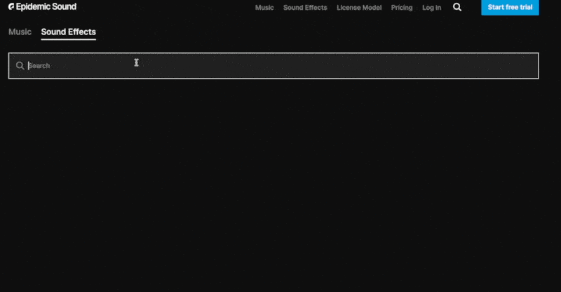 Epidemic Sound library